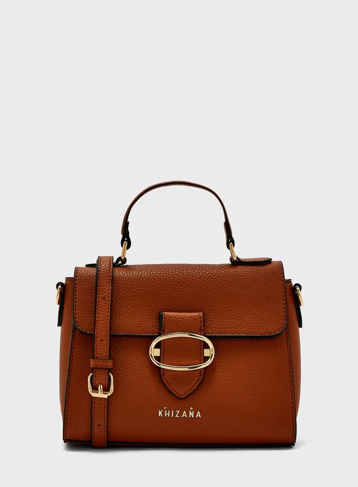 Clasp Satchel Bag