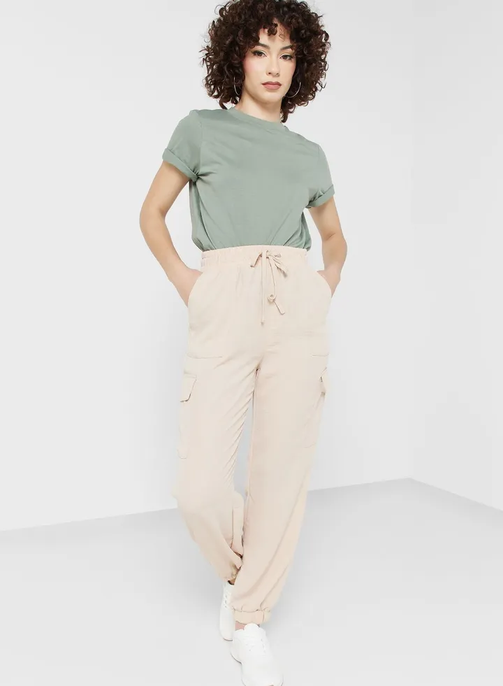 High Waist Cargo Pants