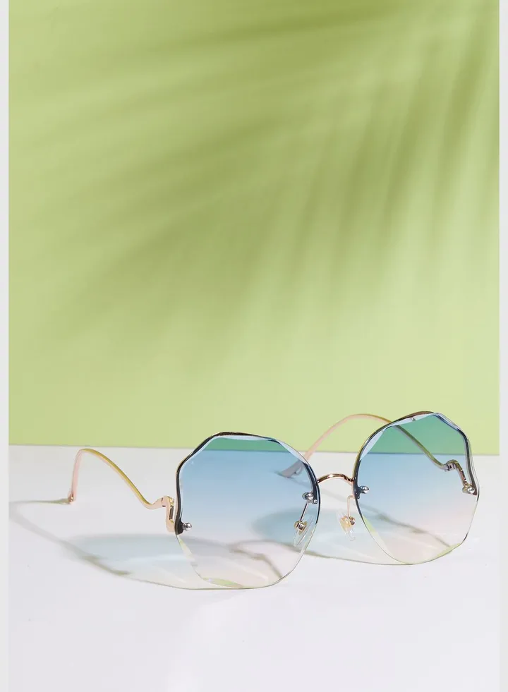 Rimless Round Sunglass