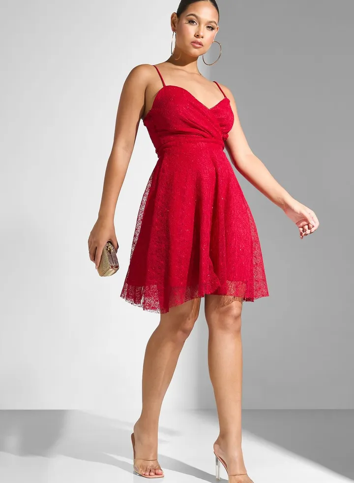 Strappy Shimmer Dress