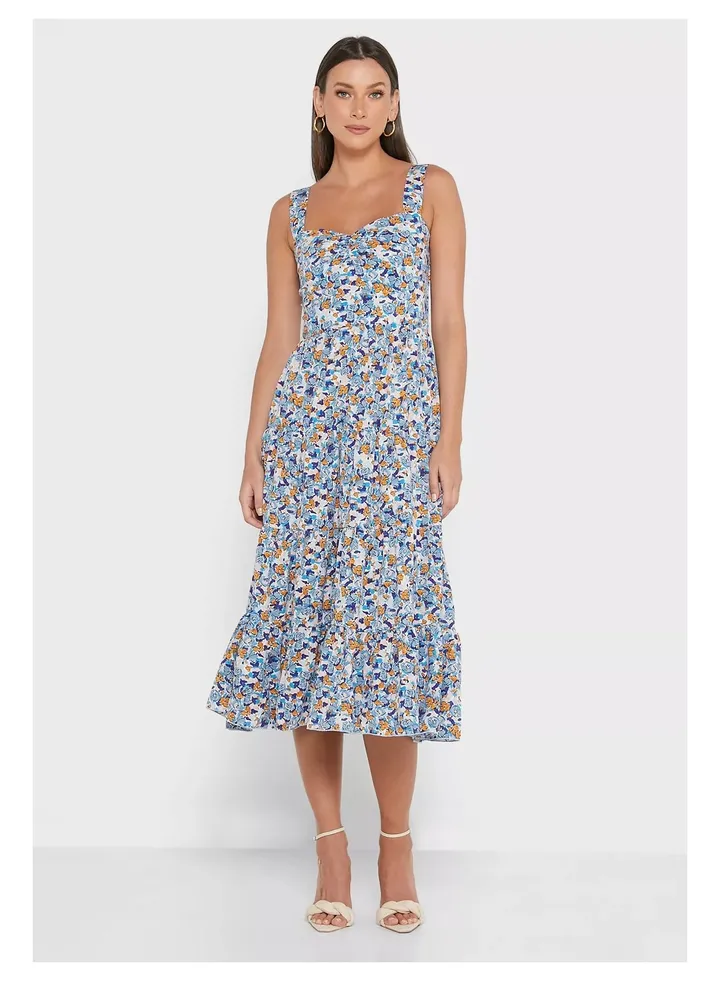 Little Mistress Floral Print Dress
