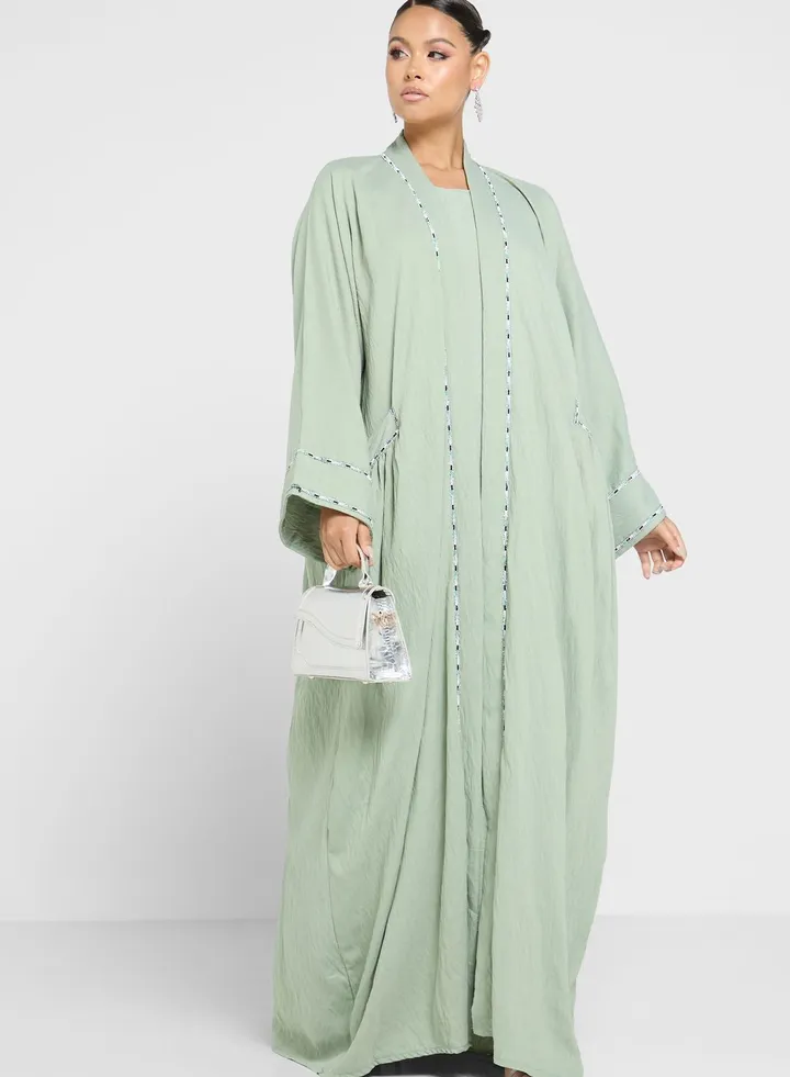 Embellished Pocket Detail Abaya
