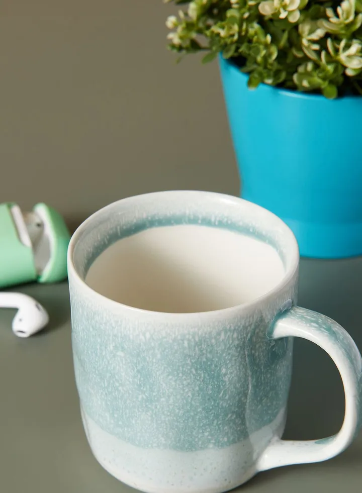 Blue Dipped Glaze Mug