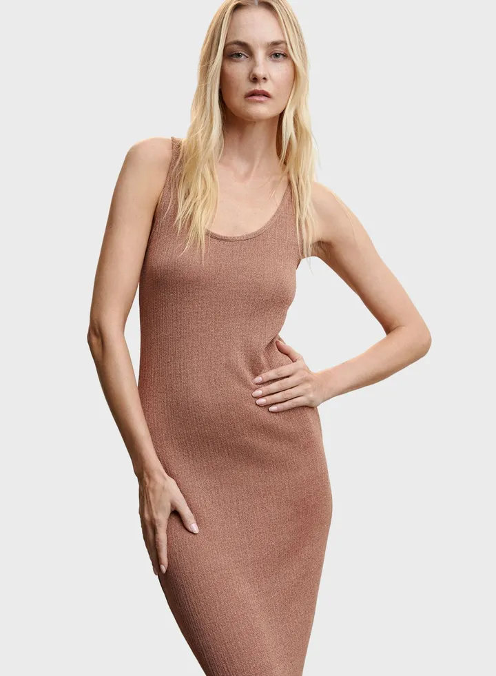 U-neck Knitted Dress