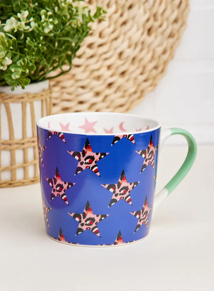 Blue Leopard Mug