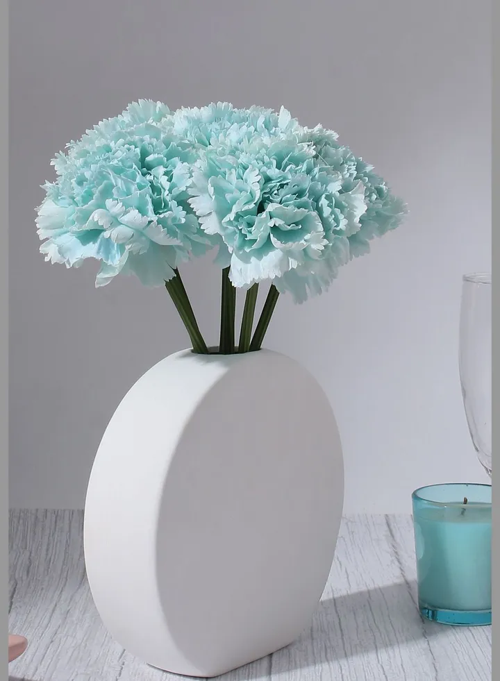 Decorative Carnation Faux Artificial Flower Bouqet