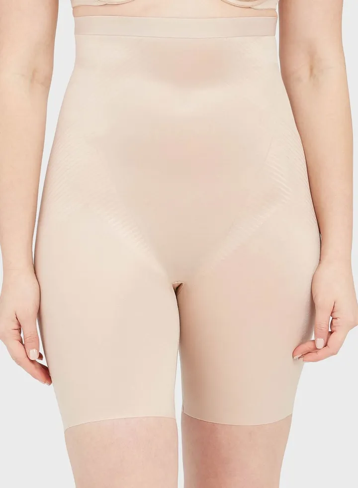 High Waisted Mid Thigh Shorts