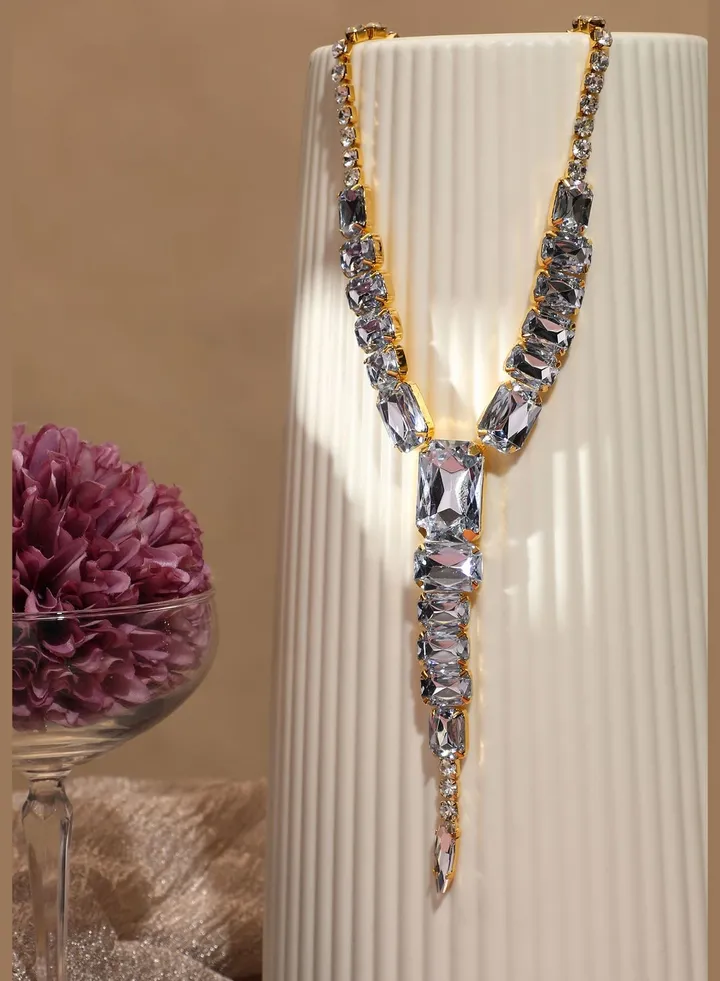 Silver Plated Designer Party Necklace For Women