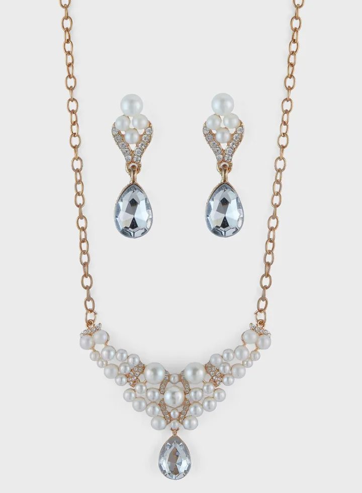 Lfrederikke Necklace-Earring Set