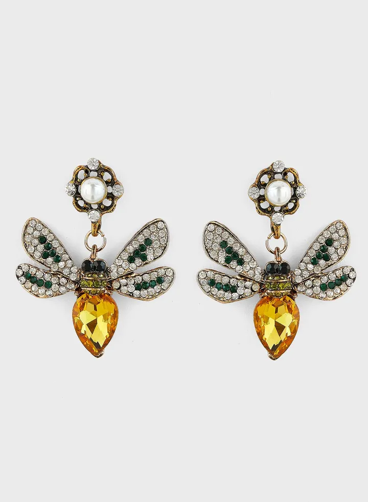 Bee Stone Earrings