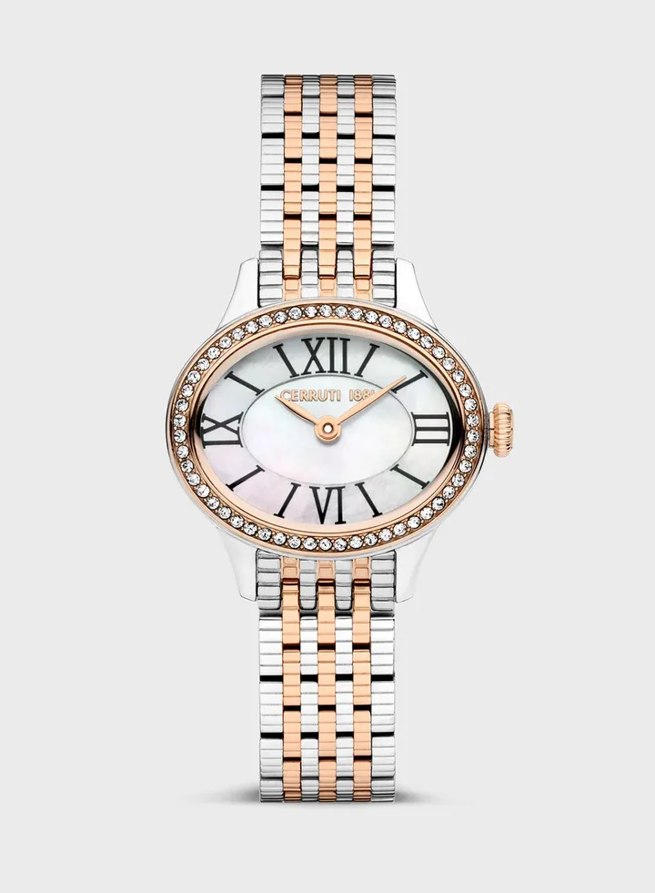 Steel Strap Analog Watch