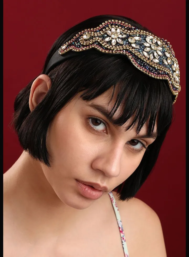 Trendy Designer Stone Western Wear Hair Band For Women
