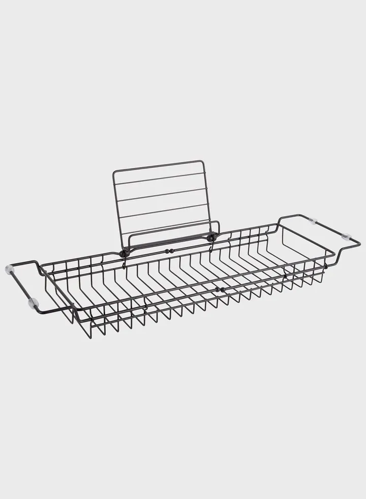 Iron Black Bath Tub Caddy Tray