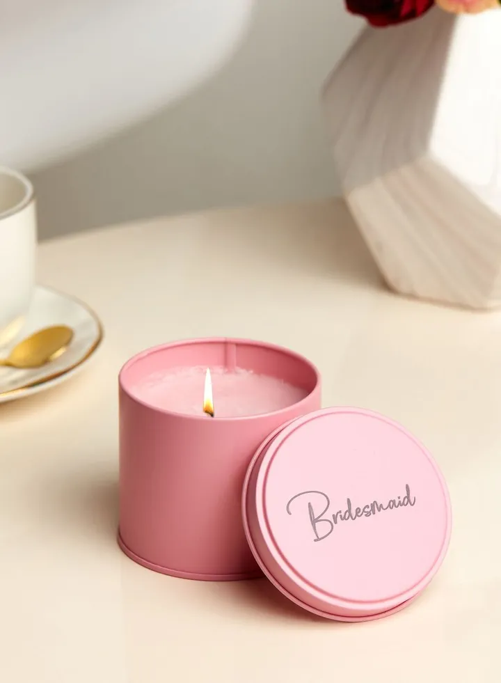 Bridesmaid Tin Candle