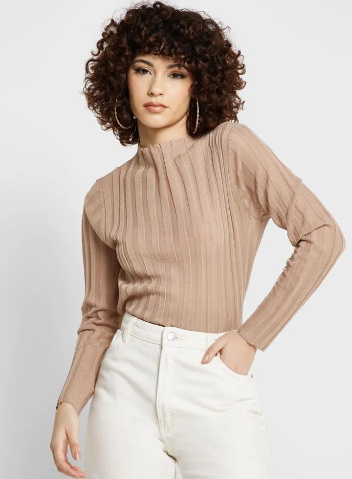 Knitted Long Sleeve Top