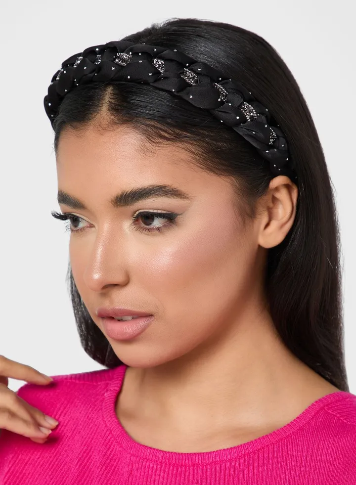 Braided Embellished Headband