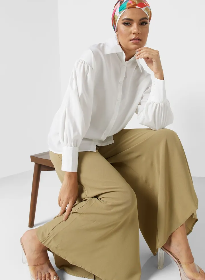 Wide Leg Casual Pants