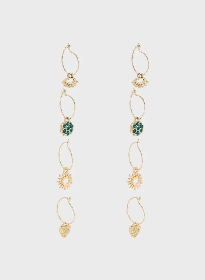 Helene 4-Pack Earrings Set