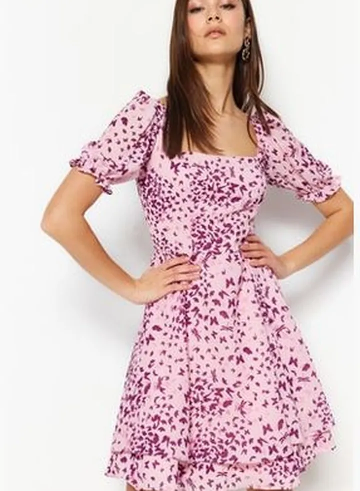 Pink Ruffle Dress