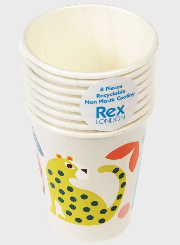 Wild Wonders Paper Cups (Pack Of 8)