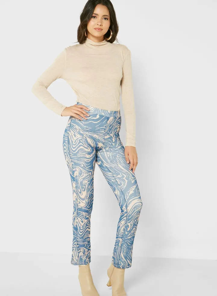 Flared Knitted Pants