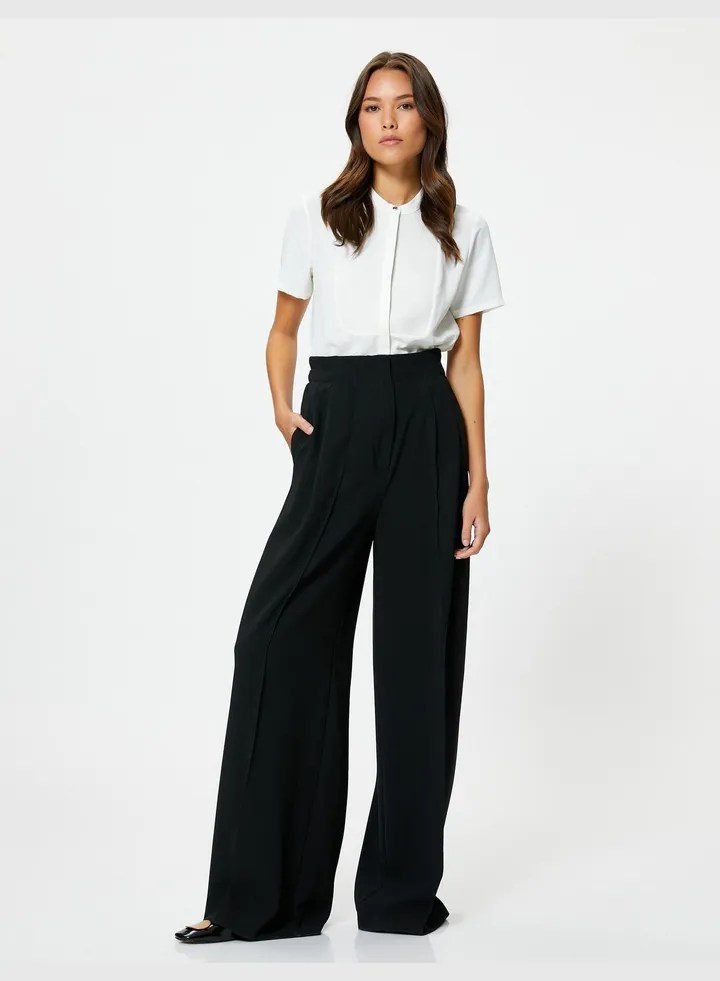 Regular Mandarin Collar Short Sleeve Shirt