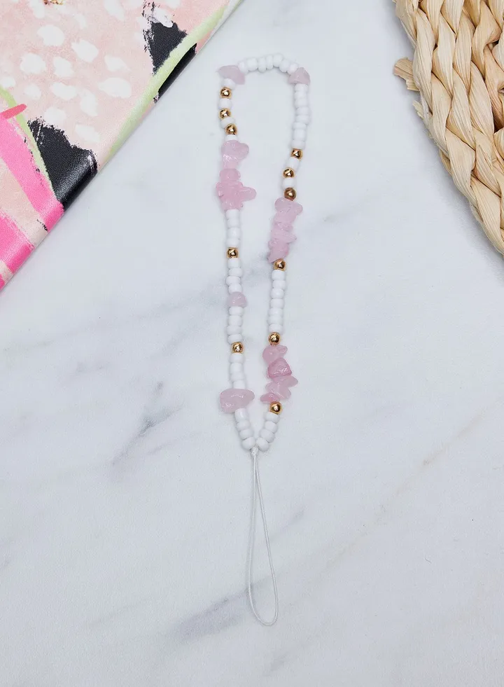 Pink And White Magic Phone Straps