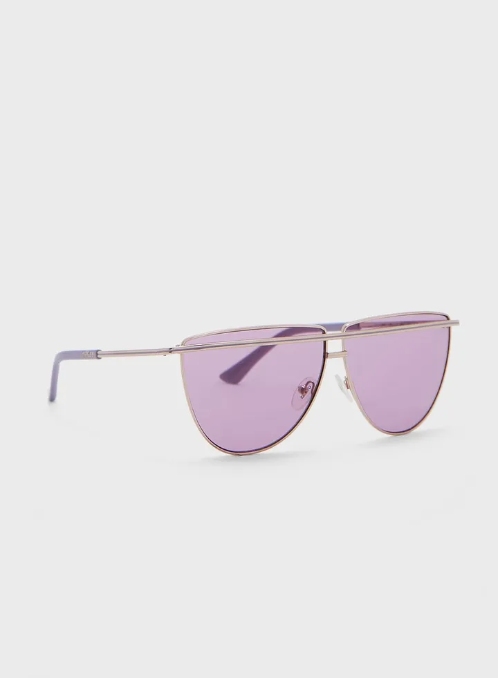 Injected Oversized Sunglasses