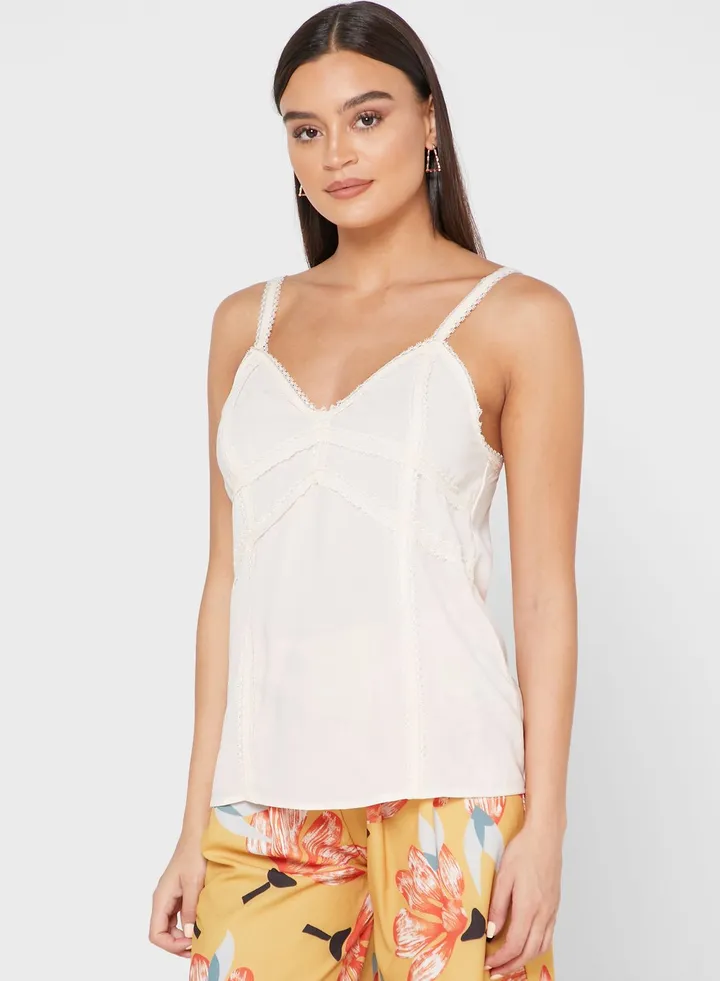 Lace Detail Cami Vest