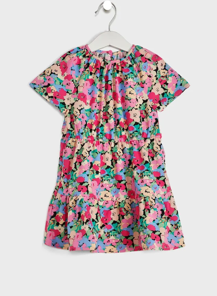 Kids Flower Print Dress