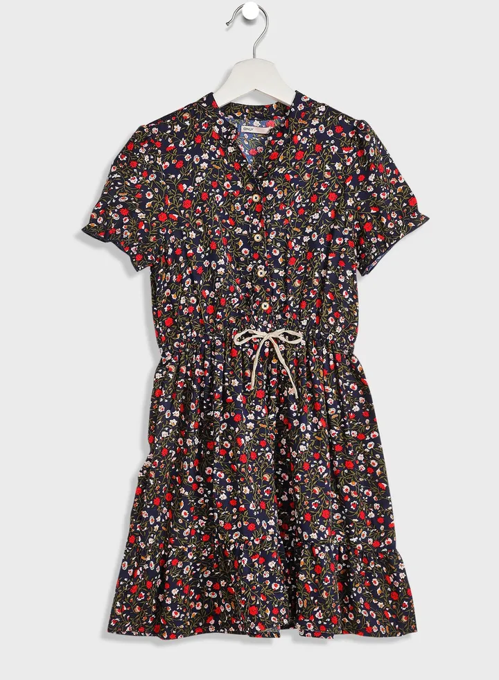 Kids Flower Print Dress