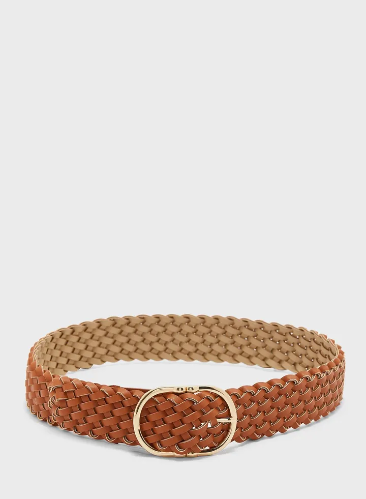 Braided Buckle Belt