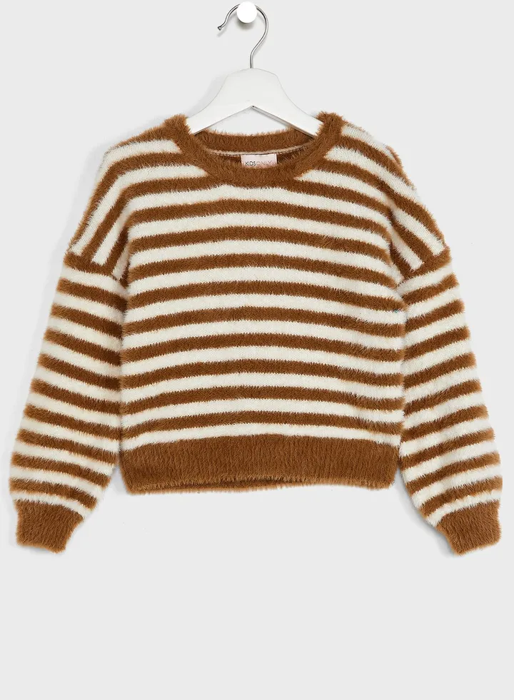 Kids Knitted Striped Sweater