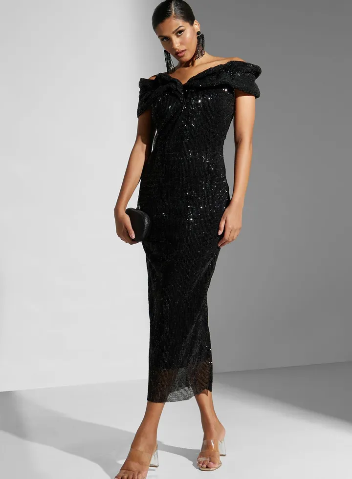 Bardot Shimmer Dress