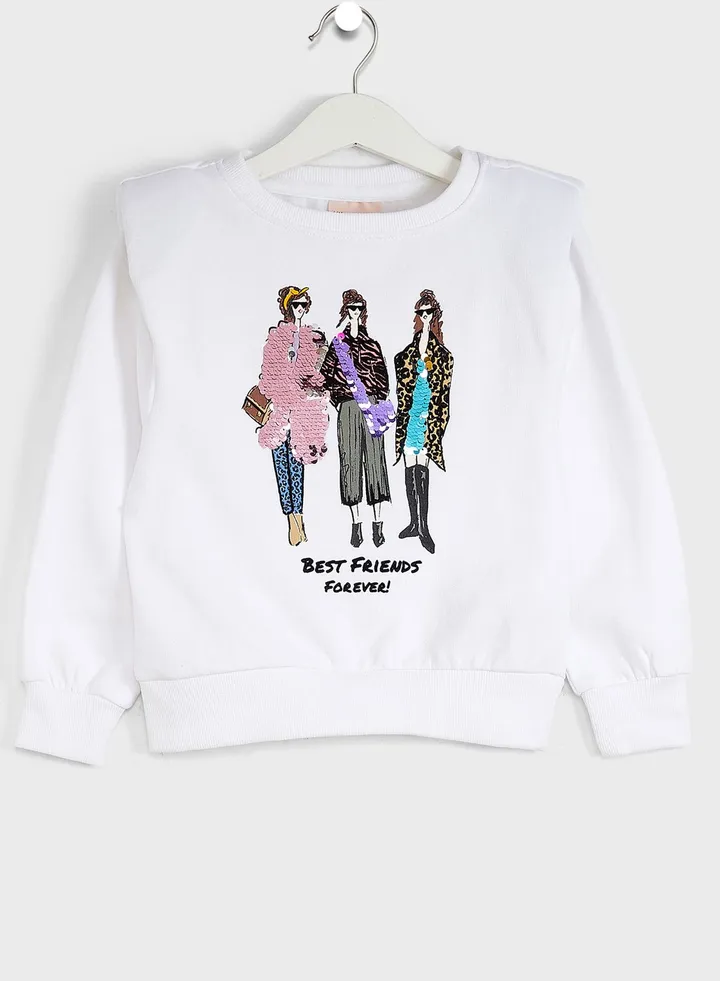 Kids Extended Shoulder Sweatshirt