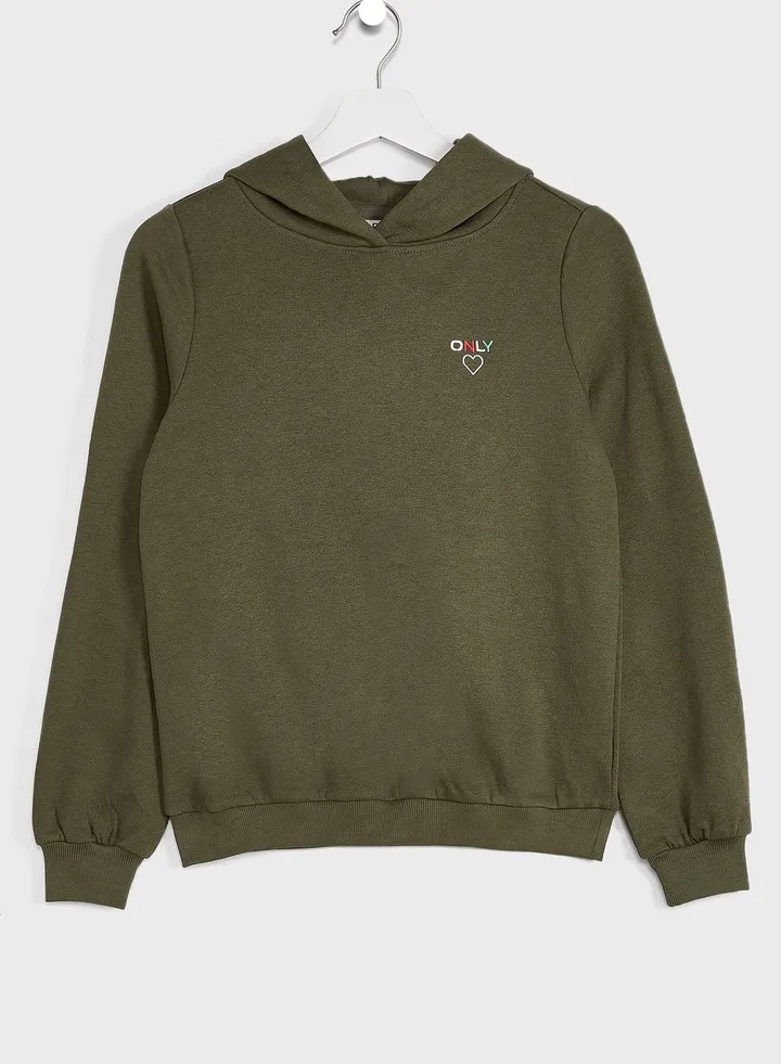 Kids Embroidered Logo Hoodie