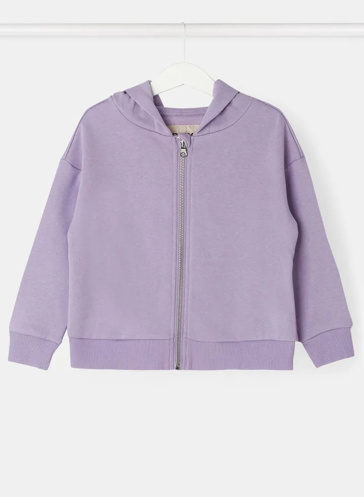 Kids Basic Zip Through Hoodie