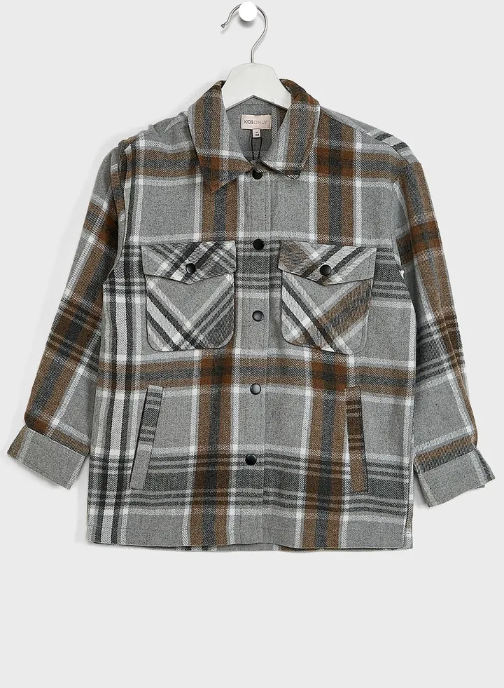 Kids Checkered Jacket