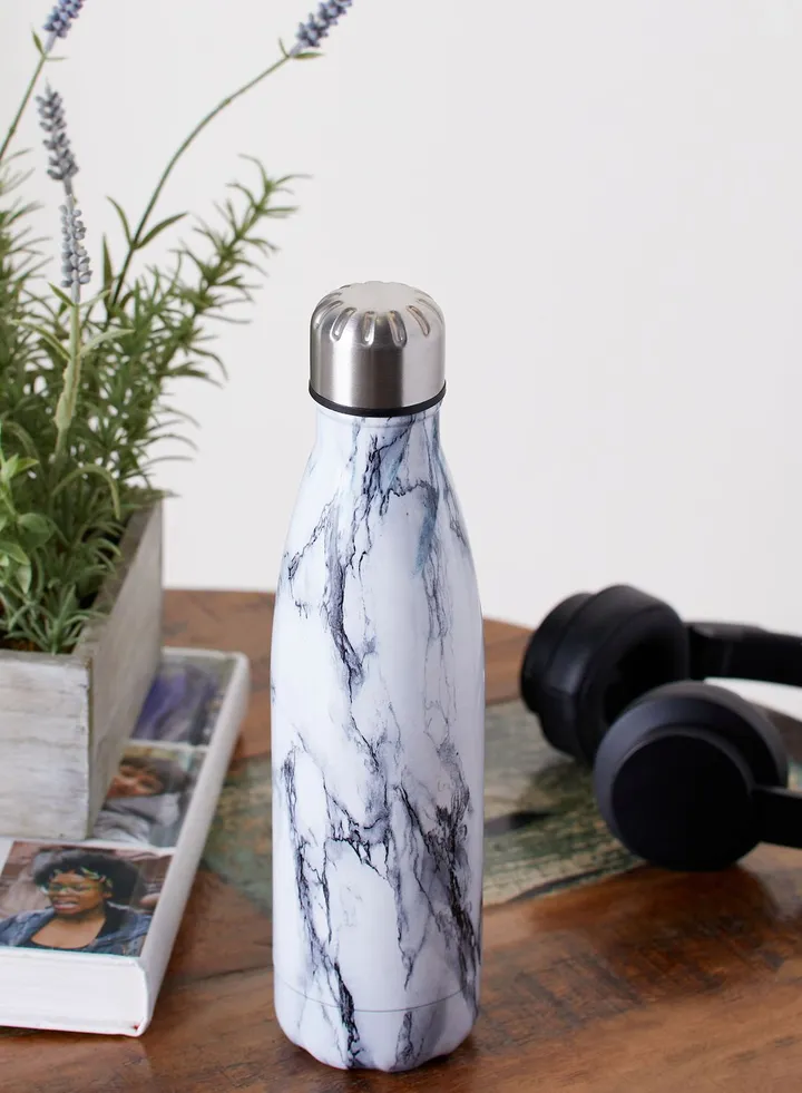 Marble Metal Water Bottle 500ml