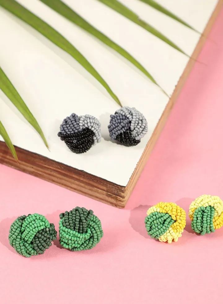 Pack of 3 Trendy Designer Studs