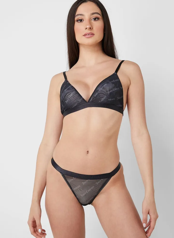 Mesh Detail Thong