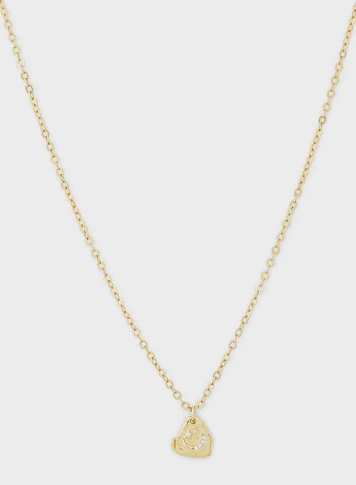 Celestial Abstract Pendant Necklace