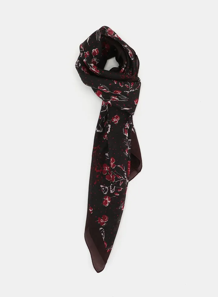 Regular Scarf Black/Red/White