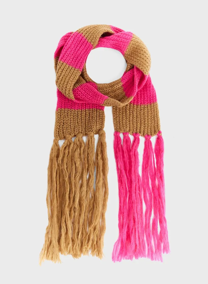 Tassel Detail Winter Long Scarf