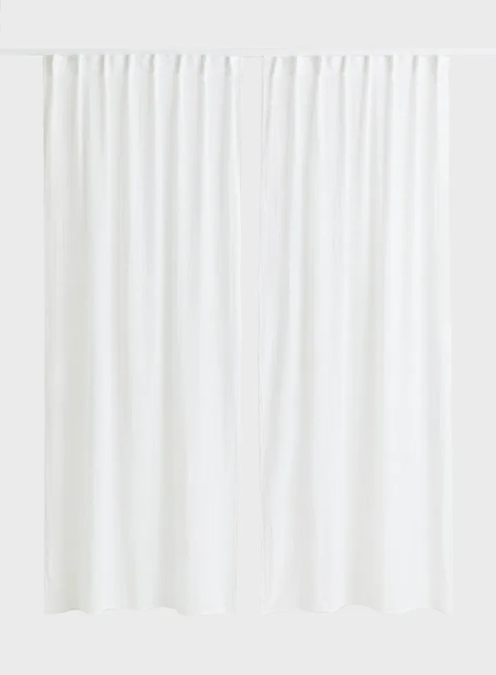 2-Pack Multiway Linen-Blend Curtains-120X250