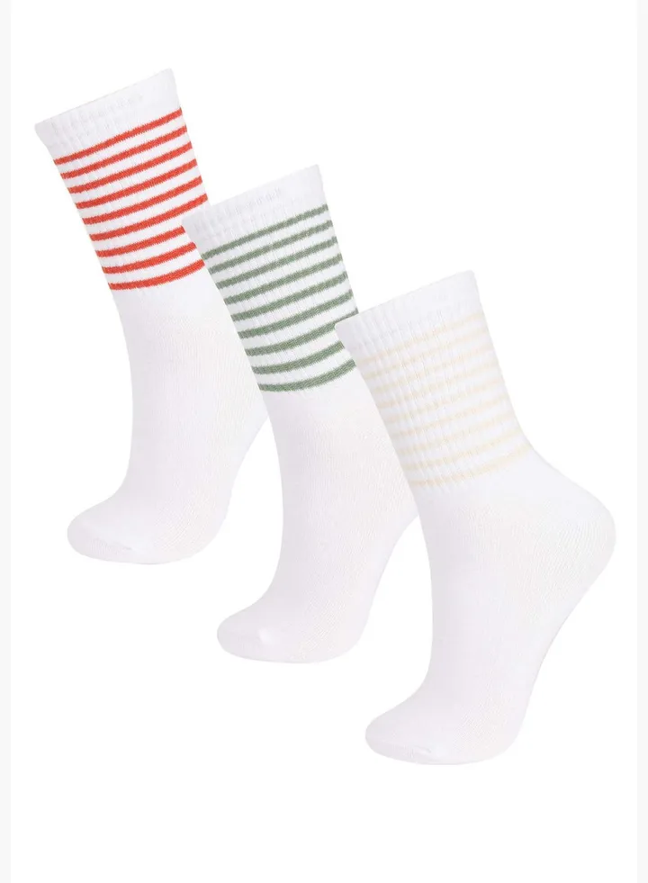 3 Pack Woman High Cut Socks