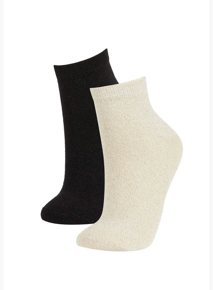 2 Pack Woman High Cut Socks