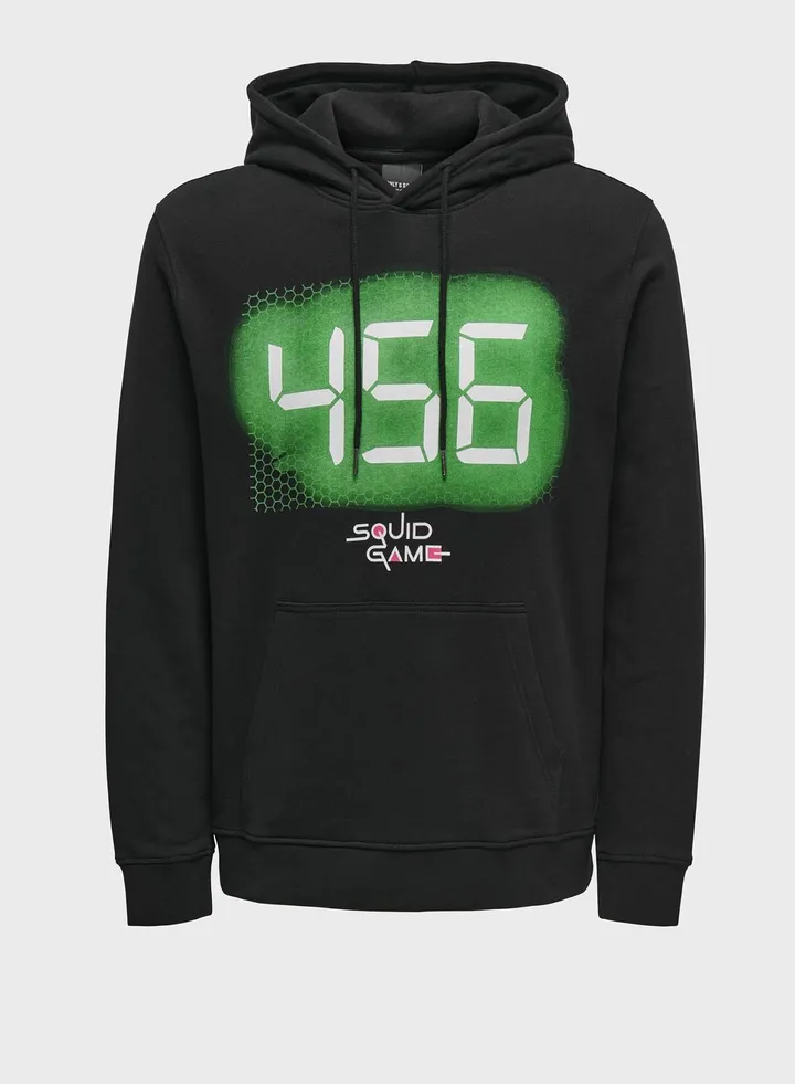 Printed Hoodie
