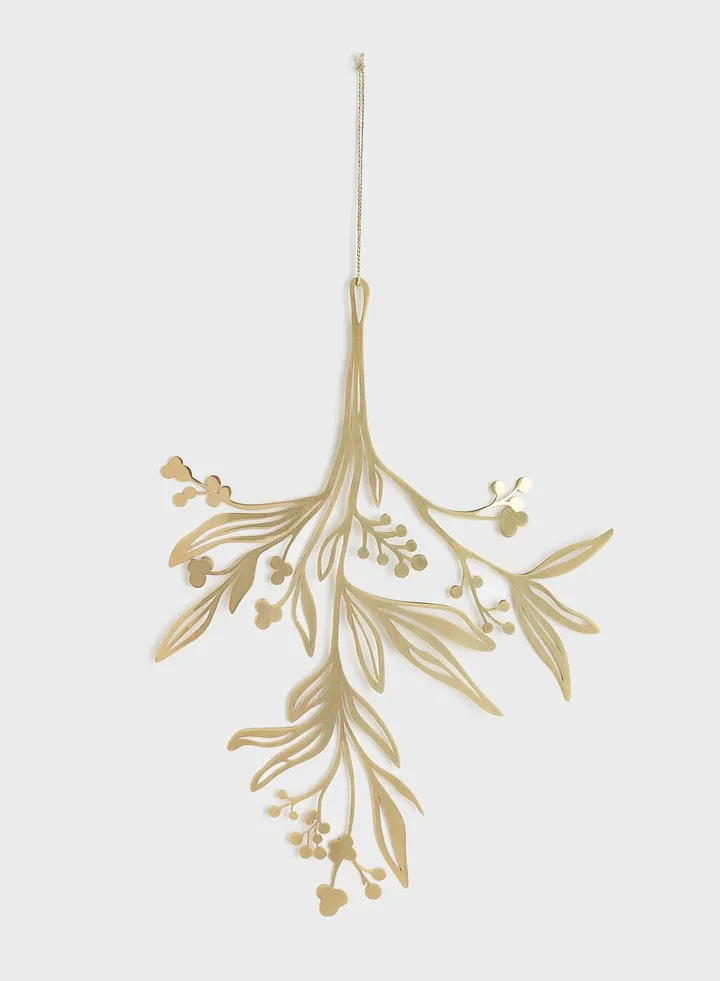 Metal Mistletoe Ornament
