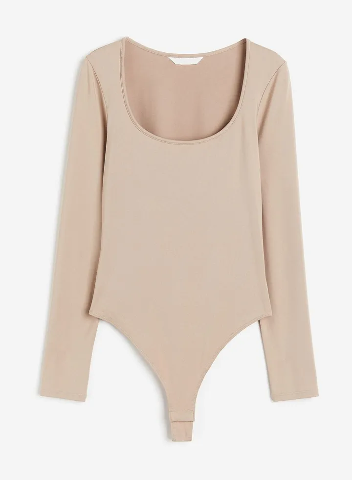 Scoop Neck Knitted Body